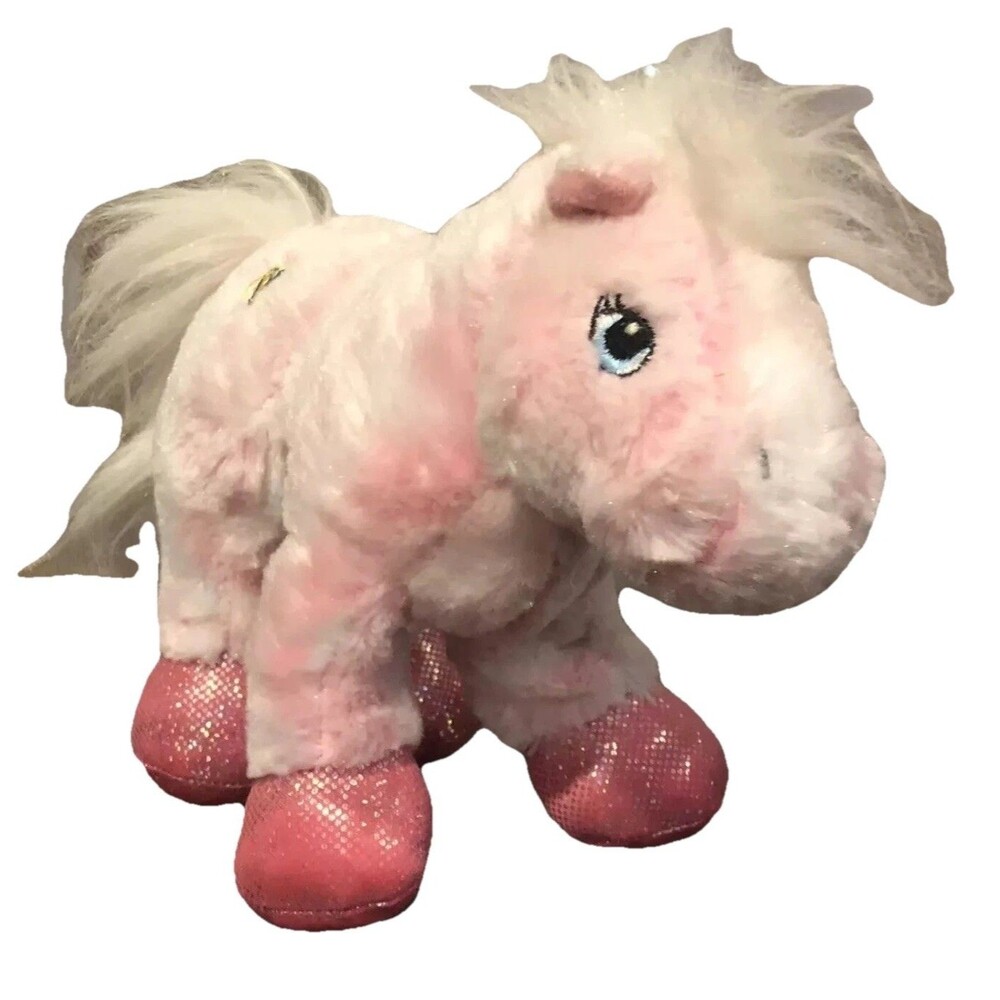 Ganz Webkinz Pink Pony Plush Stuffed Animal Horse HM117 Shimmer Hooves